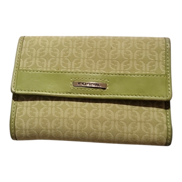 Vintage Fossil Wallet green - Picture 1 of 8